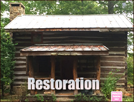 Historic Log Cabin Restoration  Swoope, Virginia